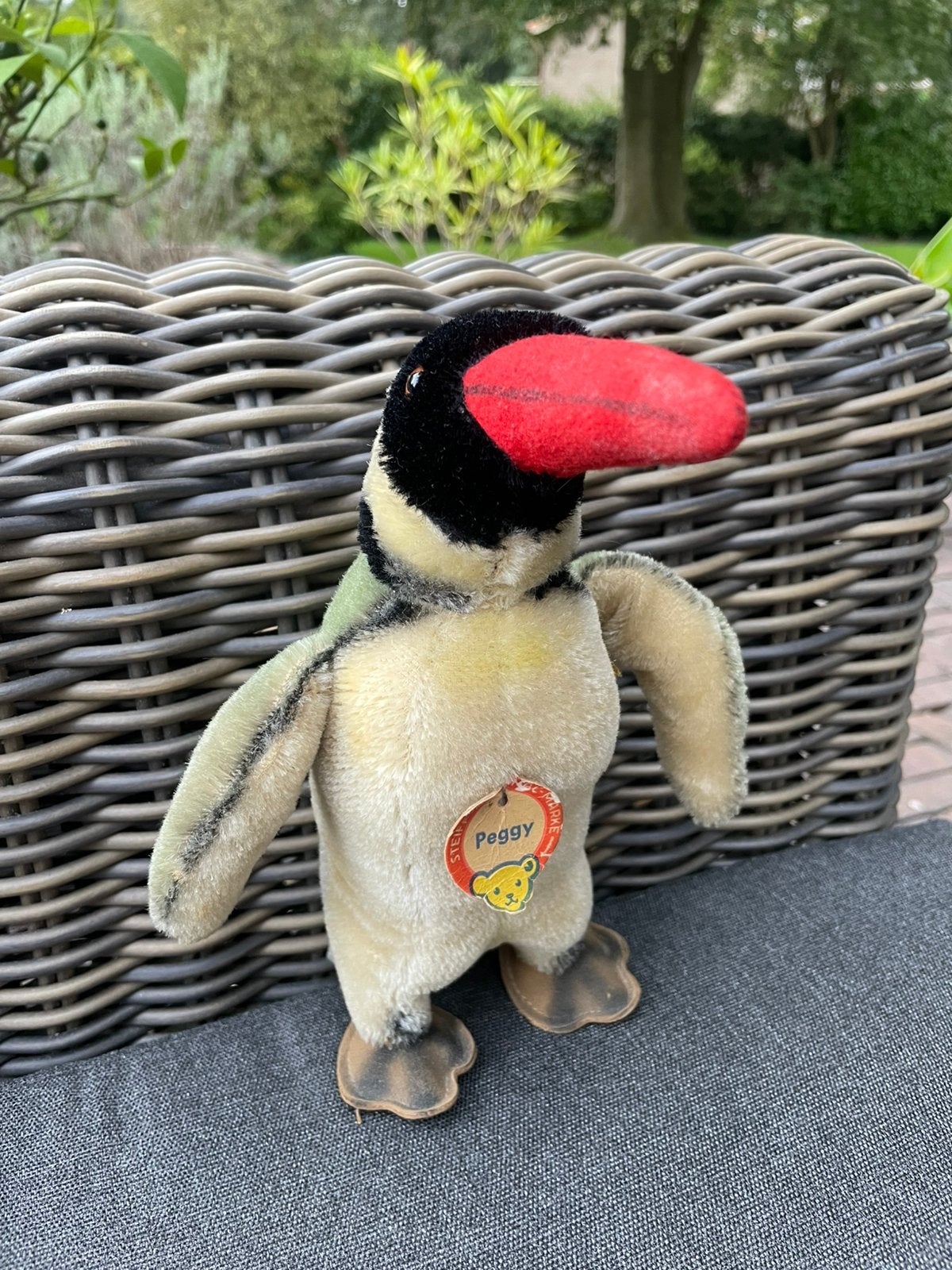 Steiff linguin Peggy, Ophalen of Verzenden, Zo goed als nieuw, Stoffen beer, Steiff