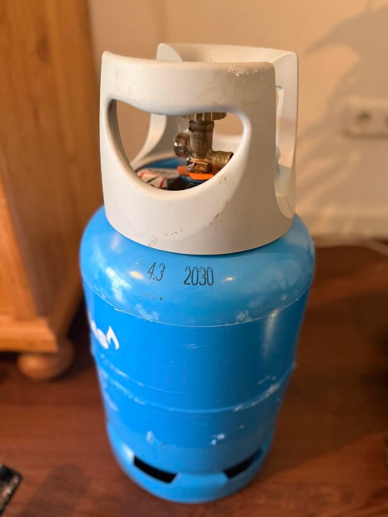 Benegas Comfort Steel gasfles (leeg), Ophalen of Verzenden, Gebruikt
