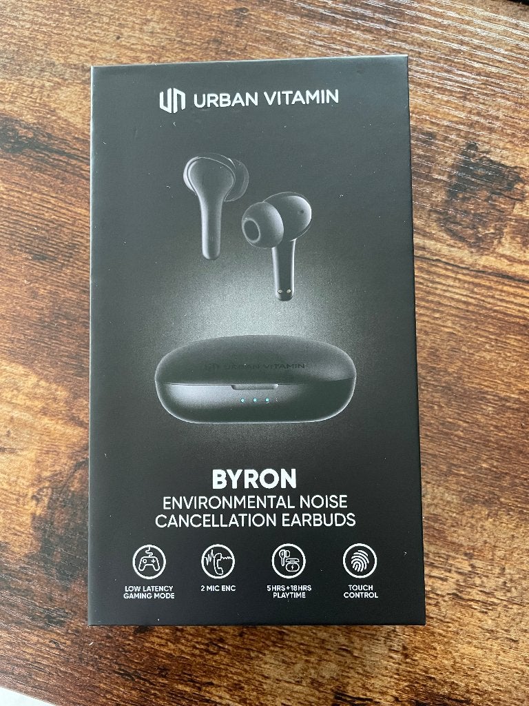 Urban Vitamin - Byron - Noise Cancelling Earbuds, Audio, Tv en Foto, Koptelefoons, Overige merken, In-ear, Draadloos, Nieuw