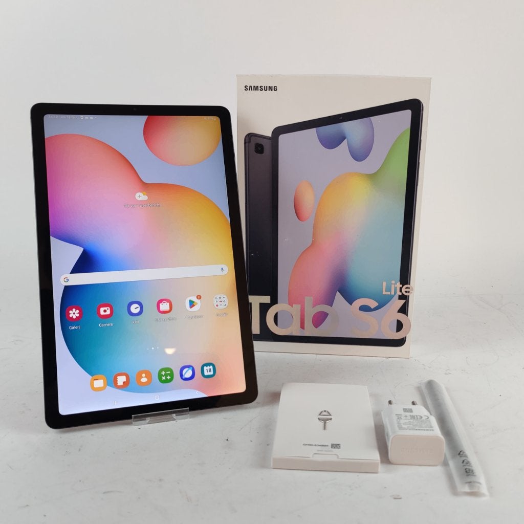 Samsung Galaxy Tab S6 lite 64GB wifi met doos en pen, 10 inch, Bescherming voor- en achterkant, Ophalen of Verzenden, Zo goed als nieuw