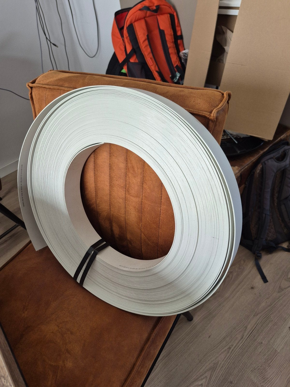 Kantenband wit 52mm breed, 2mm dik - ruim 20 meter, Ophalen of Verzenden, Nieuw