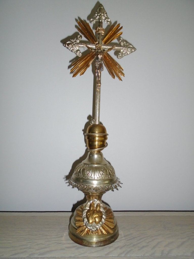Altaar kruisbeeld crucifix Christi, Verzamelen, Religie, Zo goed als nieuw, Christendom | Katholiek, Ophalen of Verzenden