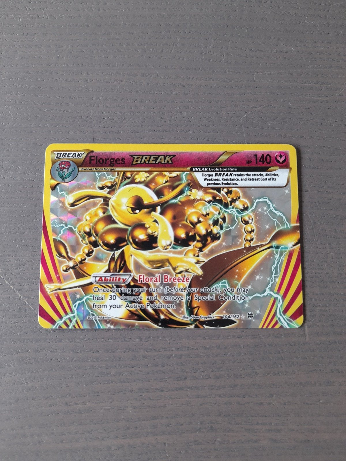 Breakthrough 104/162 florges break, Ophalen of Verzenden, Gebruikt, Losse kaart, Foil