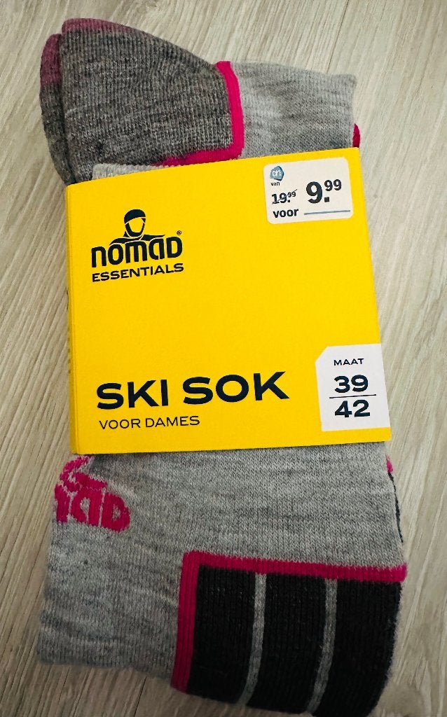 Nieuwe dames skisokken, Kleding | Dames, Nomad, Nieuw, Maat 39 t/m 42, Grijs