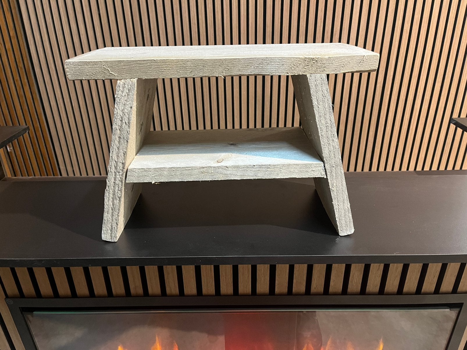 Nieuwe steigerhouten decoratie krukje, Huis en Inrichting, Ophalen, Nieuw