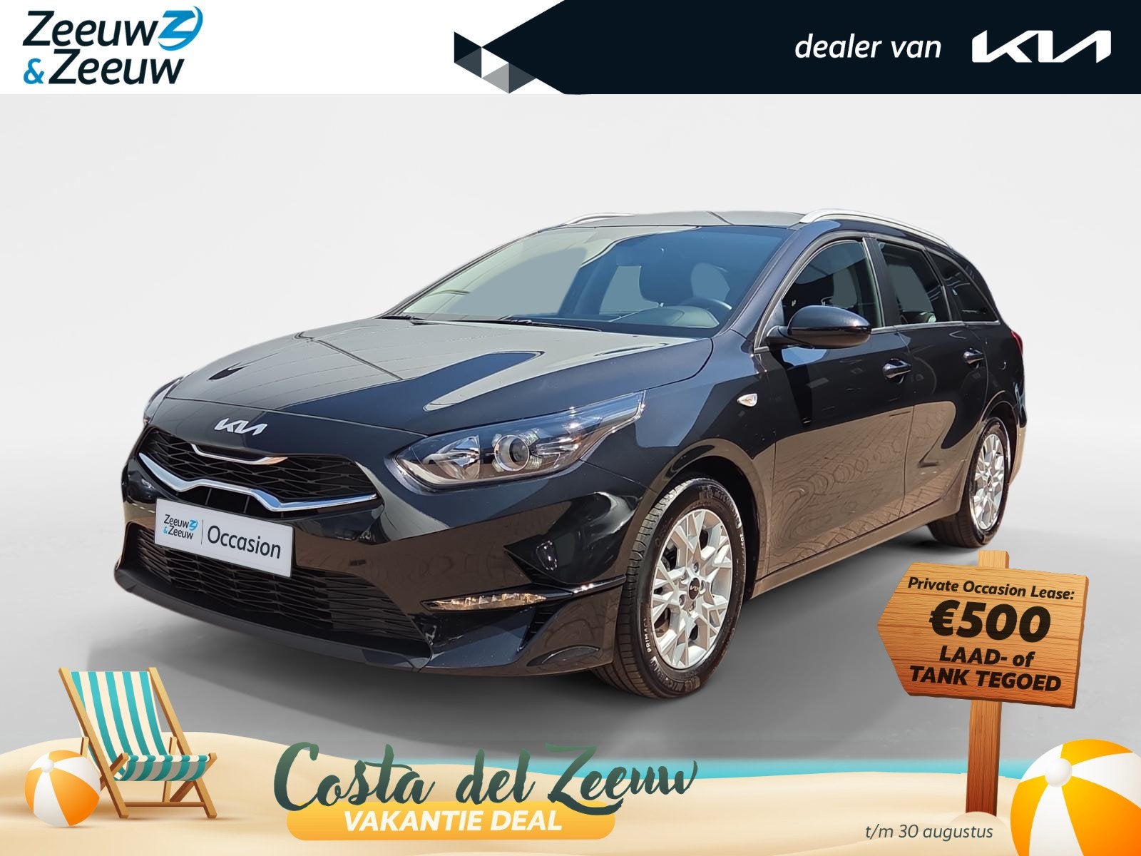 Kia Ceed Sportswagon 1.0 T-GDi ComfortLine | cruise control, Voorwielaandrijving, Gebruikt, Zwart, Origineel Nederlands