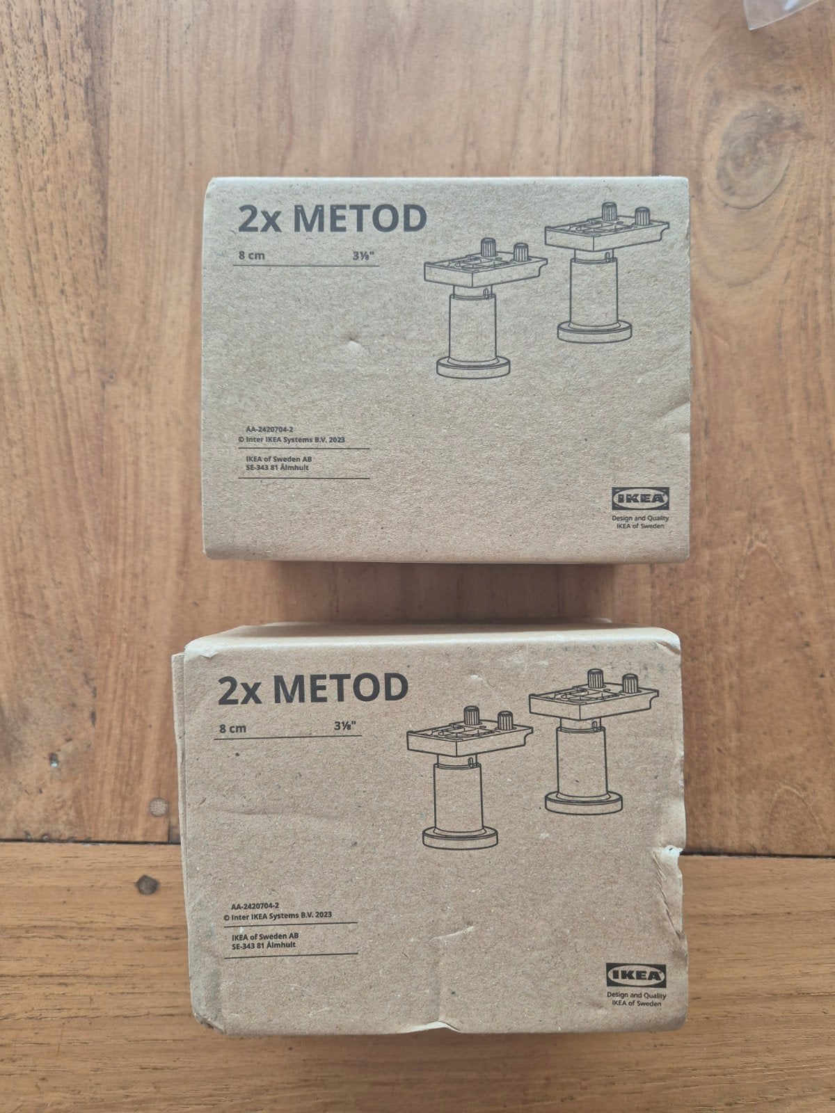 2x IKEA METOD Poten 8 cm (3 1/8") - Nieuw in doos, Ophalen of Verzenden, Nieuw