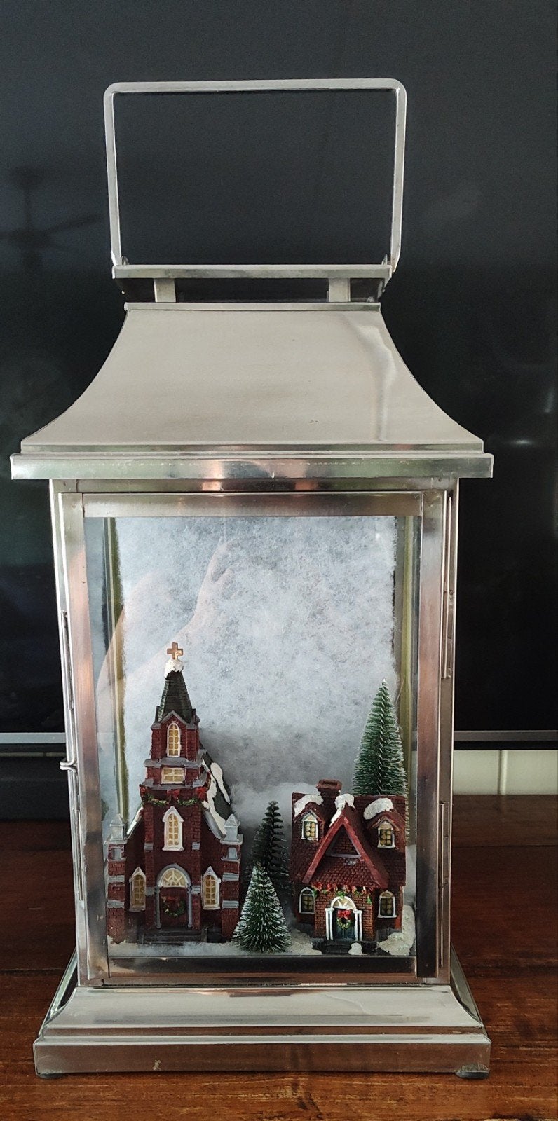 grote zilveren kerstlantaarn, Diversen, Ophalen, Gebruikt