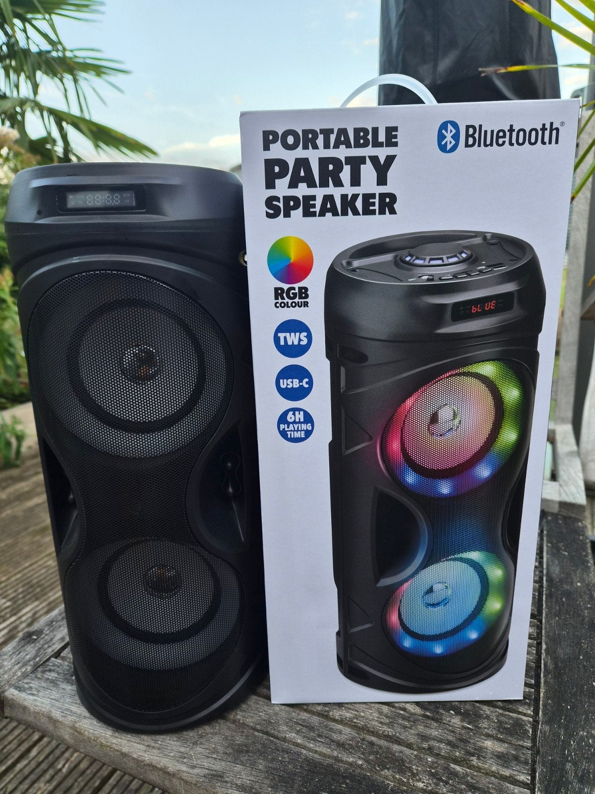 Party Speaker met RGB Verlichting en Bluetooth. Nieuw., Overige merken, Party speaker, Nieuw, Ophalen of Verzenden