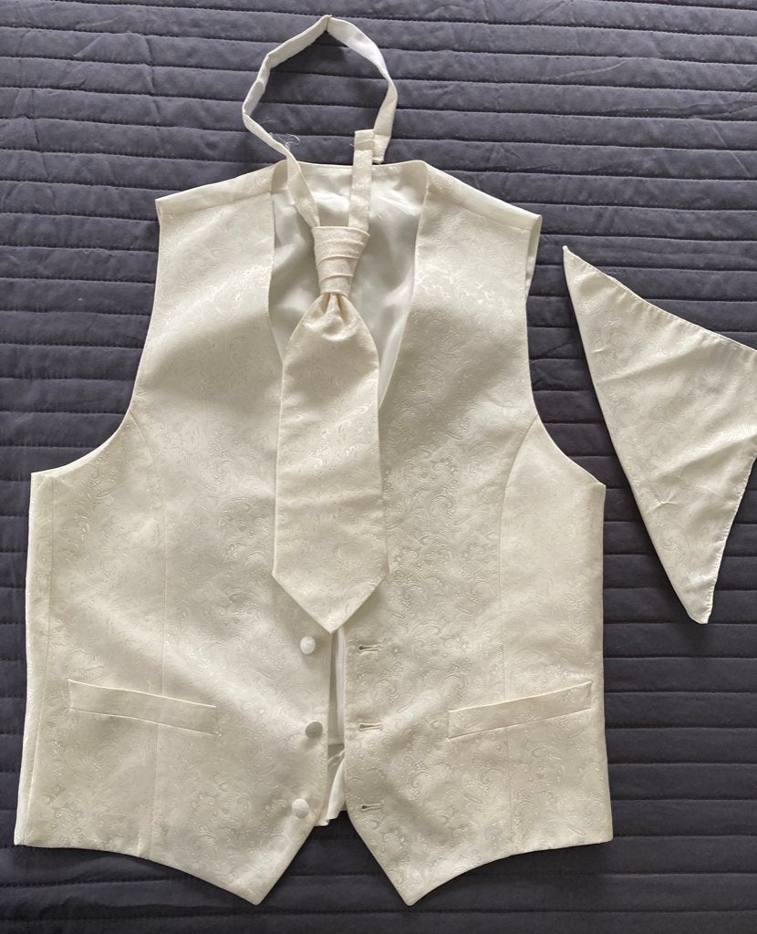 Gilet vest DIGEL maat M / 50 creme/ beige zgan, Maat 48/50 (M), Beige, Digel, Ophalen of Verzenden