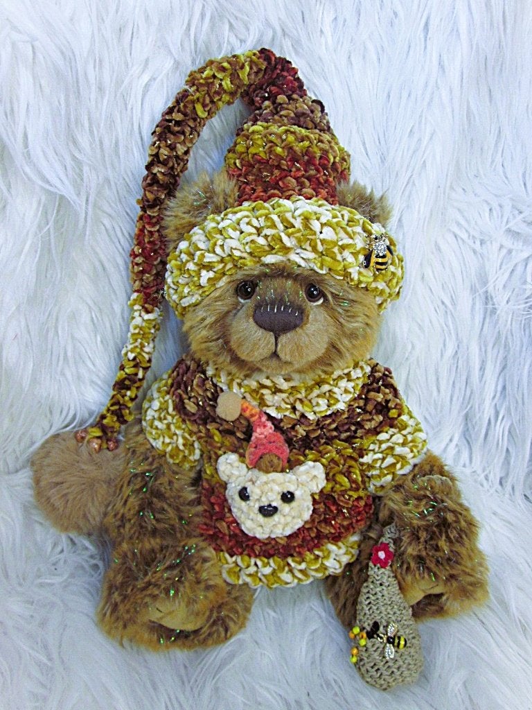 Berenmuts en trui voor Charlie Bears Steiff beren maat  37cm, Verzenden, Nieuw, Overige typen, Overige merken