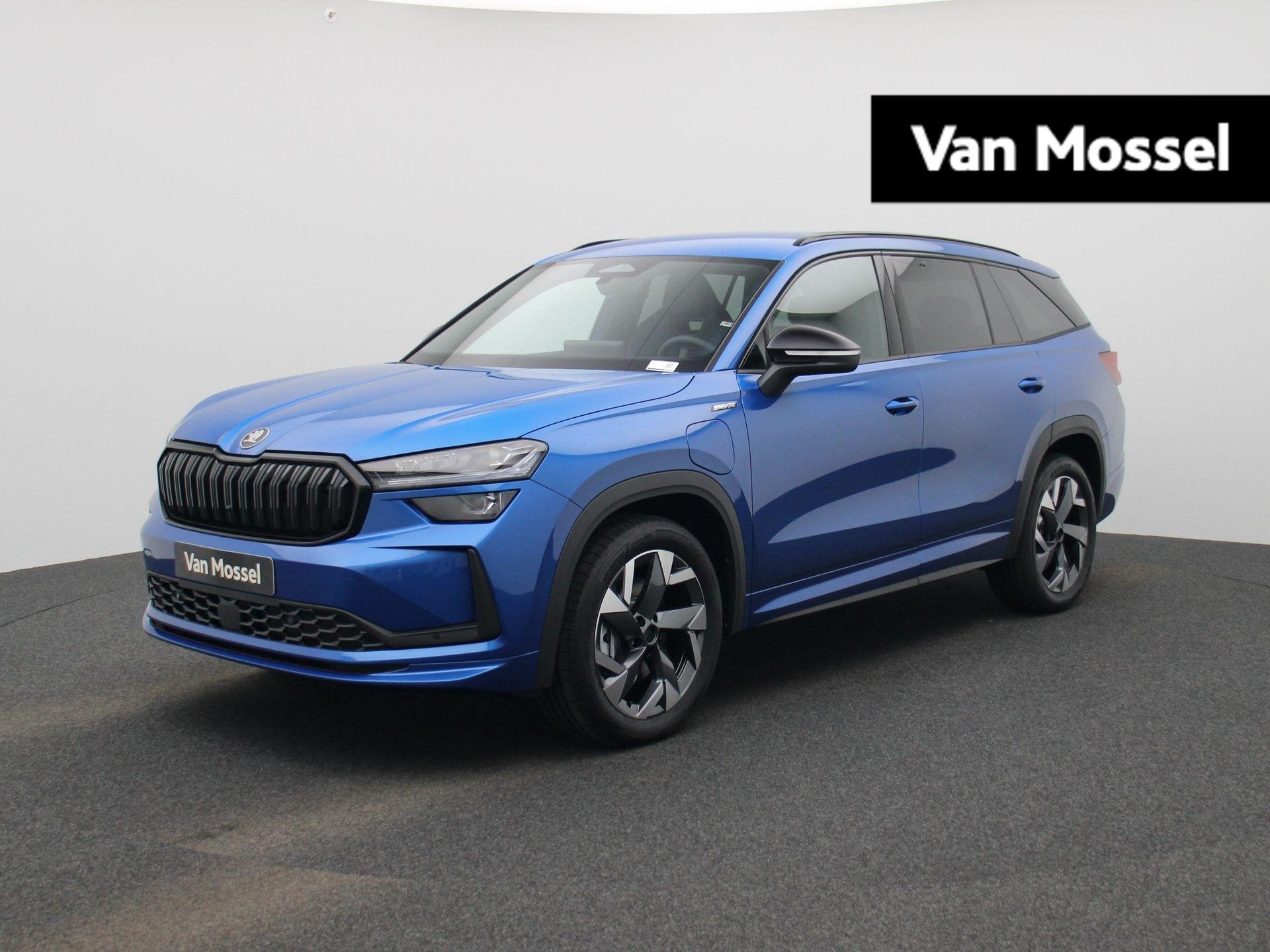Skoda Kodiaq 1.5 TSI PHEV Sportline Business 204 PK | Automa, Auto's, Dealer onderhouden, 1498 cc, Blauw, 26 kWh