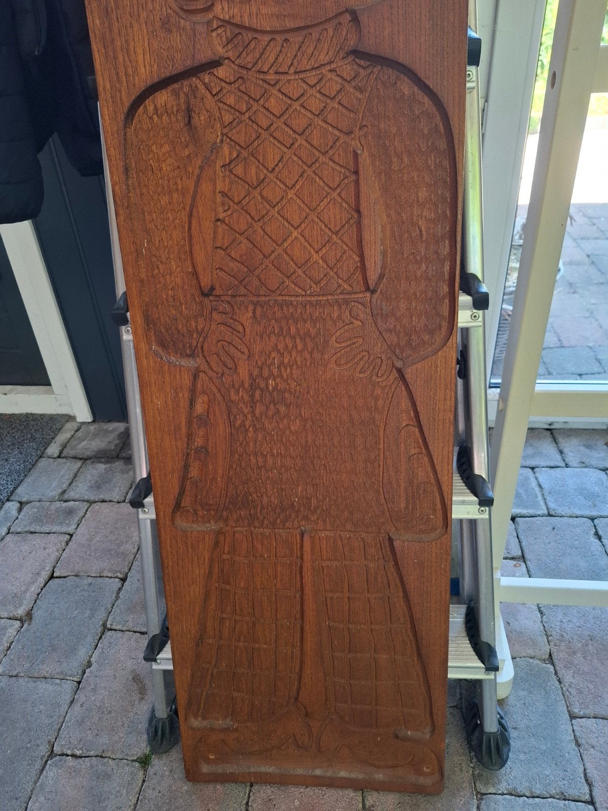 Grote speculaasplank, Ophalen