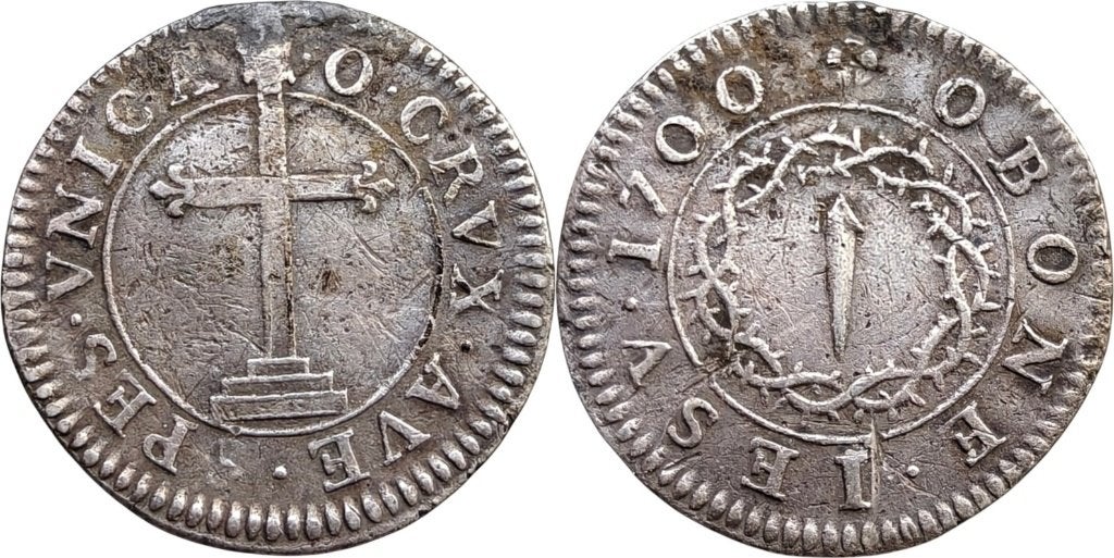 Rekenpenning 1700, Frankrijk, Sainte-Chapelle Parijs, Ophalen of Verzenden, Zilver, Buitenland