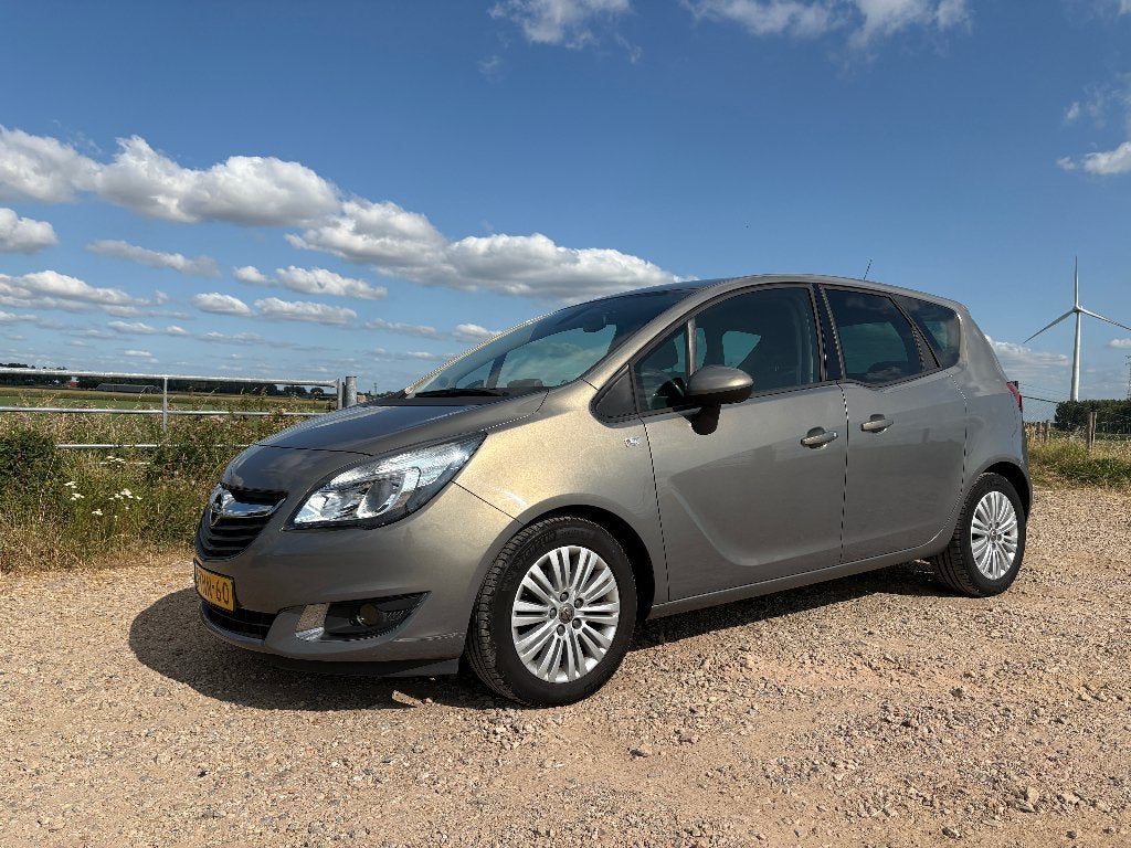 Opel Meriva 1.4T Design Edition 91dkm 1e Eig Dealer ond, Auto's, Opel, Voorwielaandrijving, Stof, 4 cilinders, Bruin