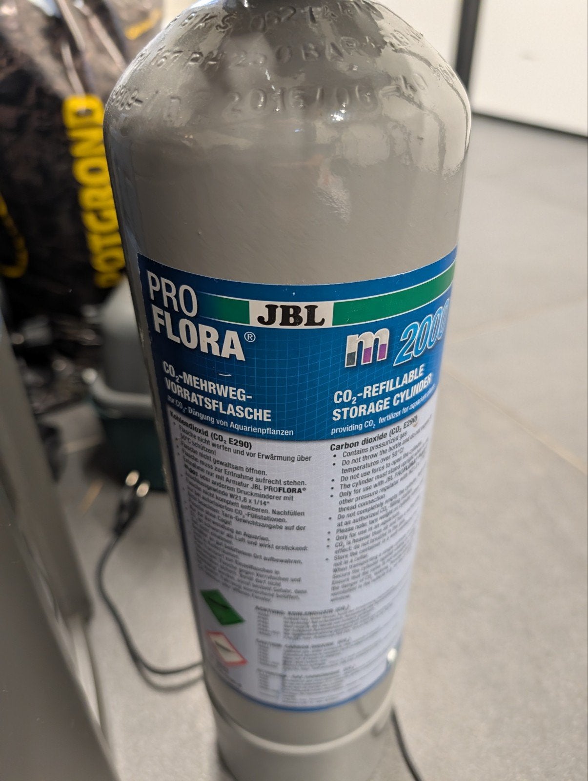 JBL Proflora CO2 Cylinder 2000 M + Filter pomp + Extra, Ophalen, Zo goed als nieuw, CO₂-systeem, JBL