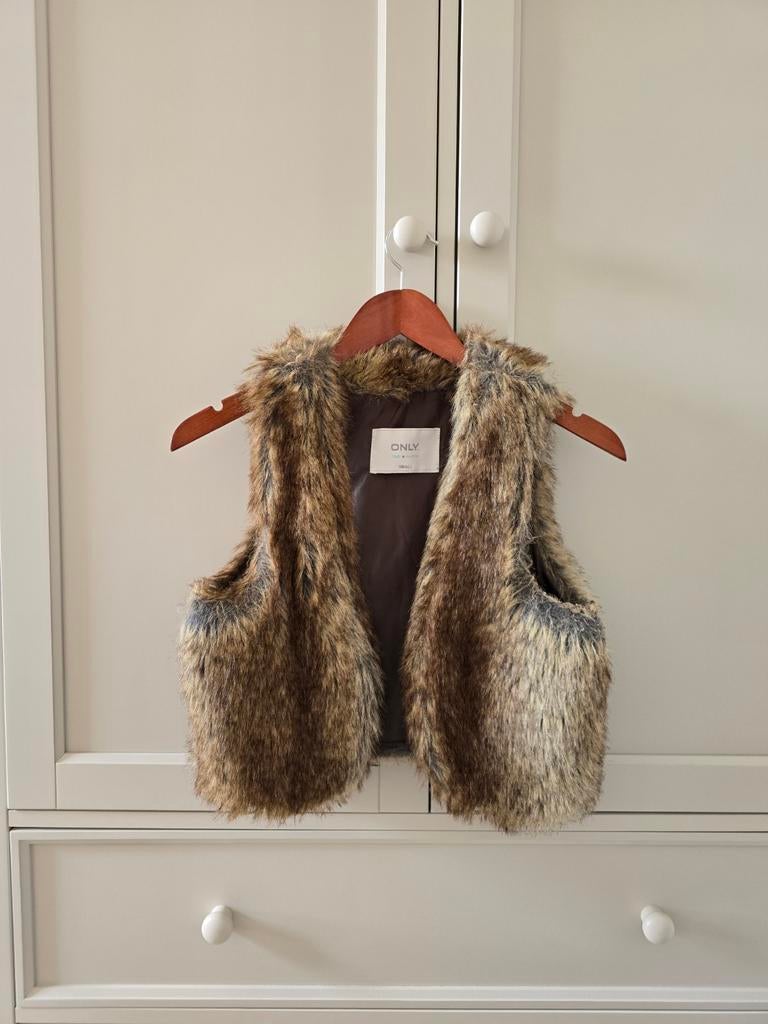 Only bont jasje, gilet in maat S, Only, Bruin, Ophalen of Verzenden, Zo goed als nieuw