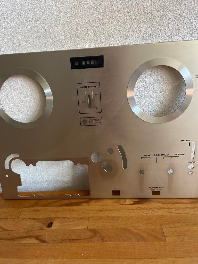 Akai X201D Faceplate - Onderdeel voor Bandrecorder, Ophalen of Verzenden, Zo goed als nieuw