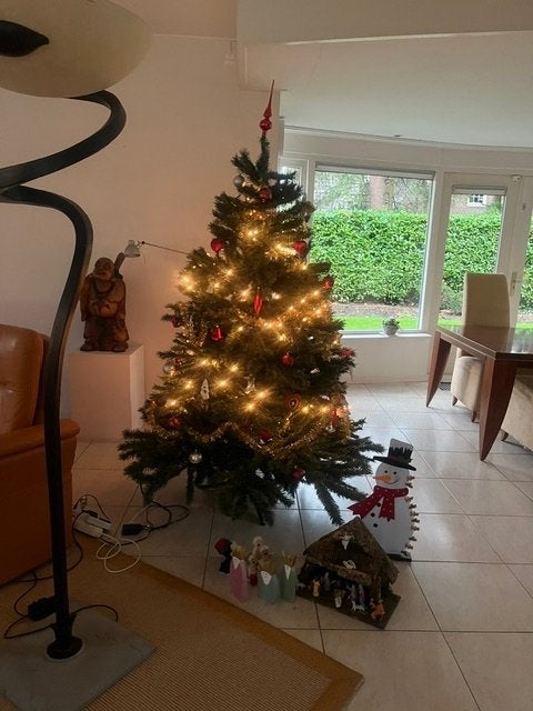 Kunstkerstboom, luxe spar, Ophalen, Gebruikt