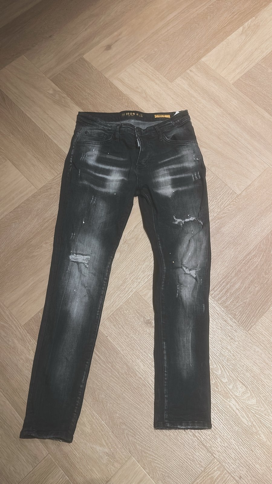 Icon 2 Jeans - Nieuwstaat (bieden mag), Kleding | Heren, Spijkerbroeken en Jeans, Ophalen of Verzenden, Nieuw, Zwart, W32 (confectie 46) of kleiner