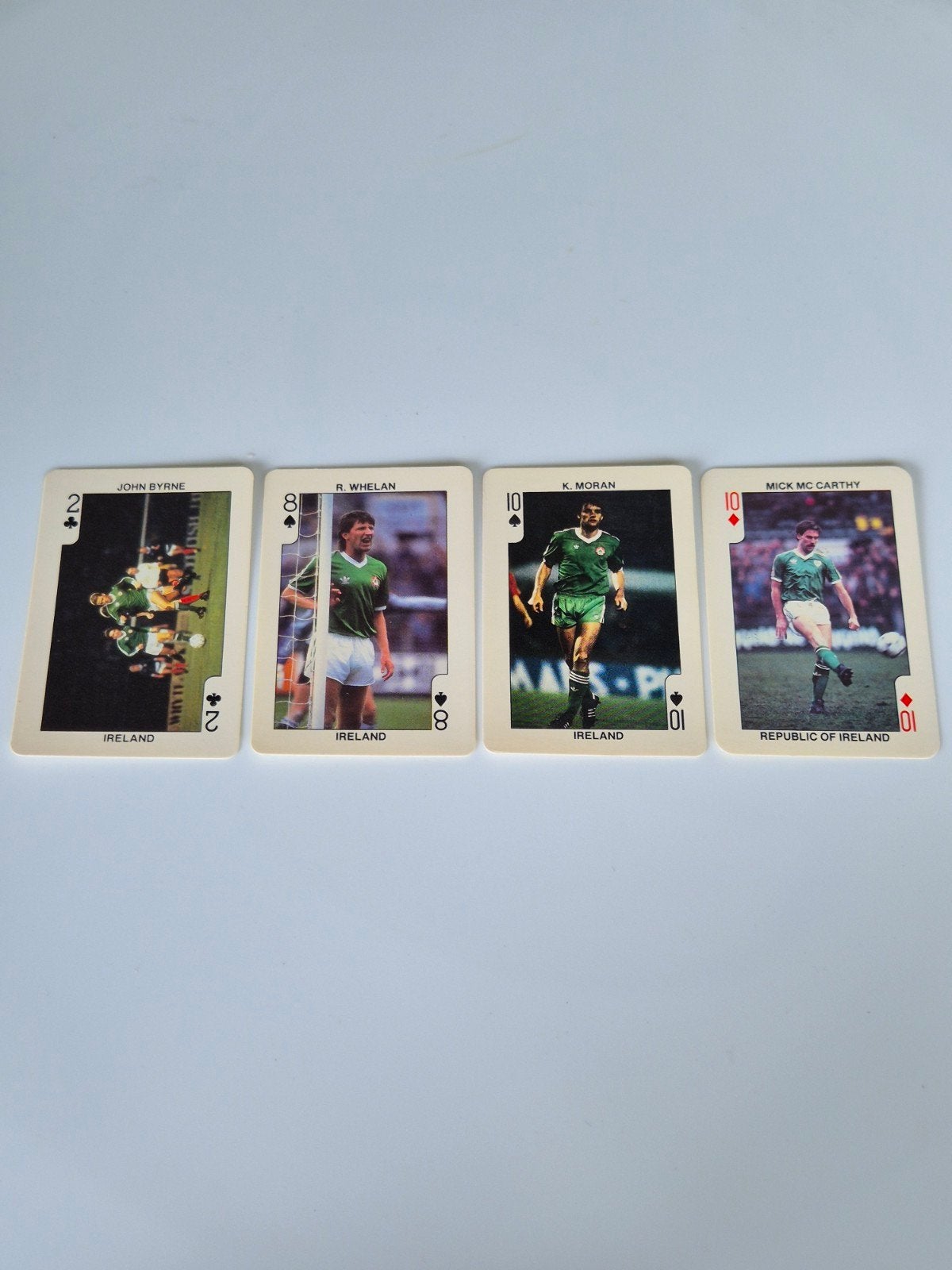 Vintage Voetbal Speelkaarten Ierland Spelers, Verzamelen, Ophalen of Verzenden, Gebruikt, Speelkaart(en)