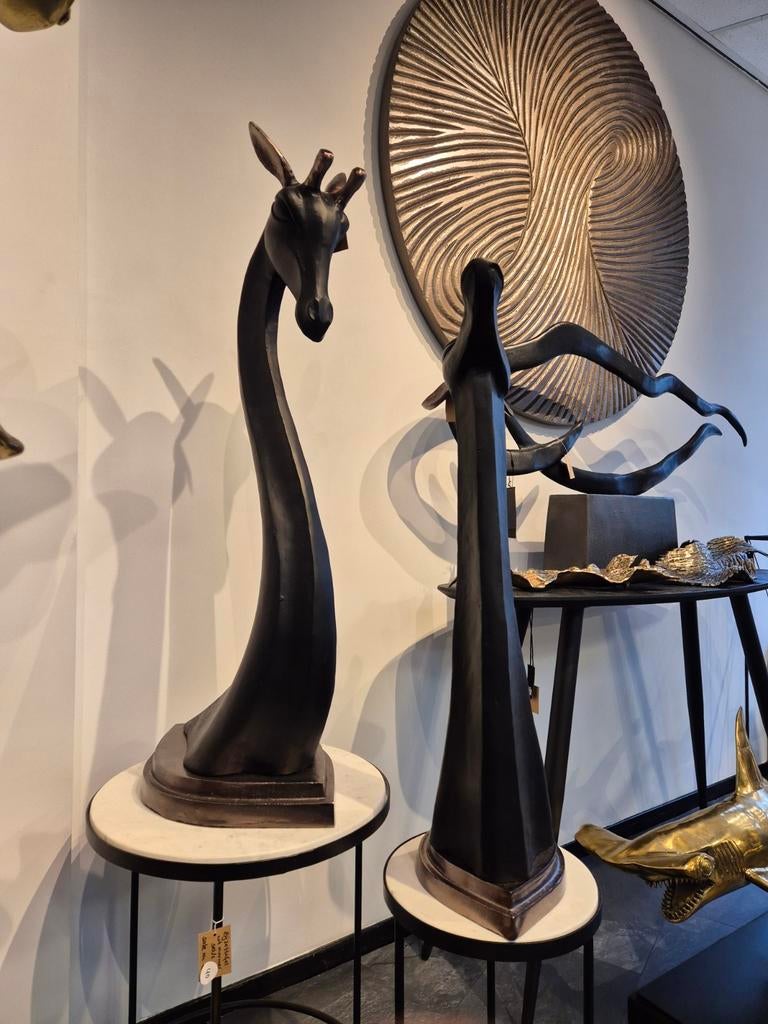 Giraf beeld zwart, Zoogdier, Zwart, Beeld, Metaal
