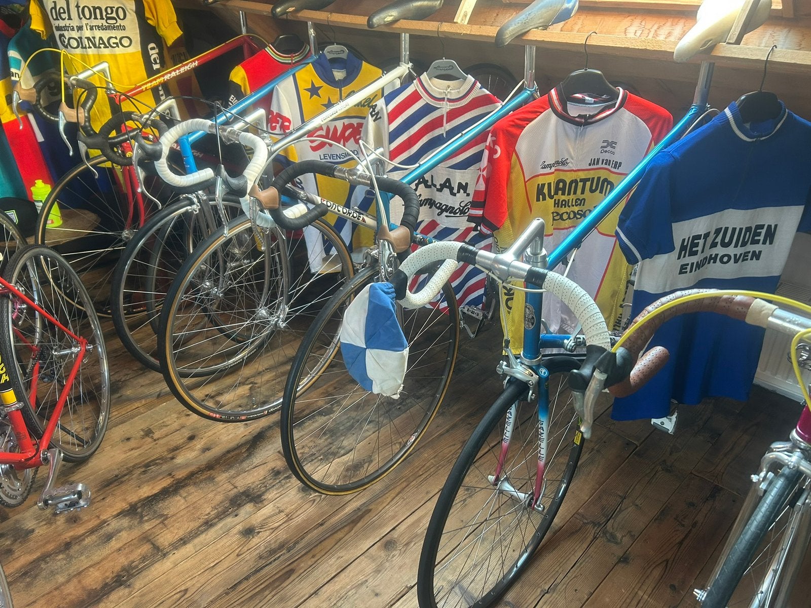 Vintage Loverdi racefiets - Shimano FE - Rood, Fietsen en Brommers, 28 inch, Gebruikt, 53 tot 57 cm, Ophalen