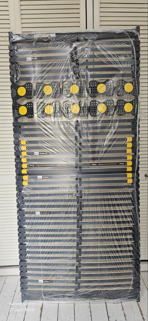 2x Bossflex 600 Deluxe lattenbodem 90x200 - Zo goed als nieu, Ophalen, 90 cm, Eenpersoons, Zo goed als nieuw