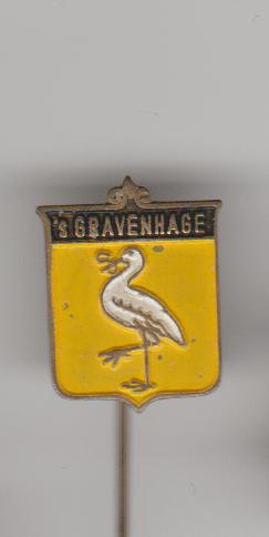 's Gravenhage vintage speld, Verzamelen, Speldjes, Pins en Buttons, Verzenden, Zo goed als nieuw