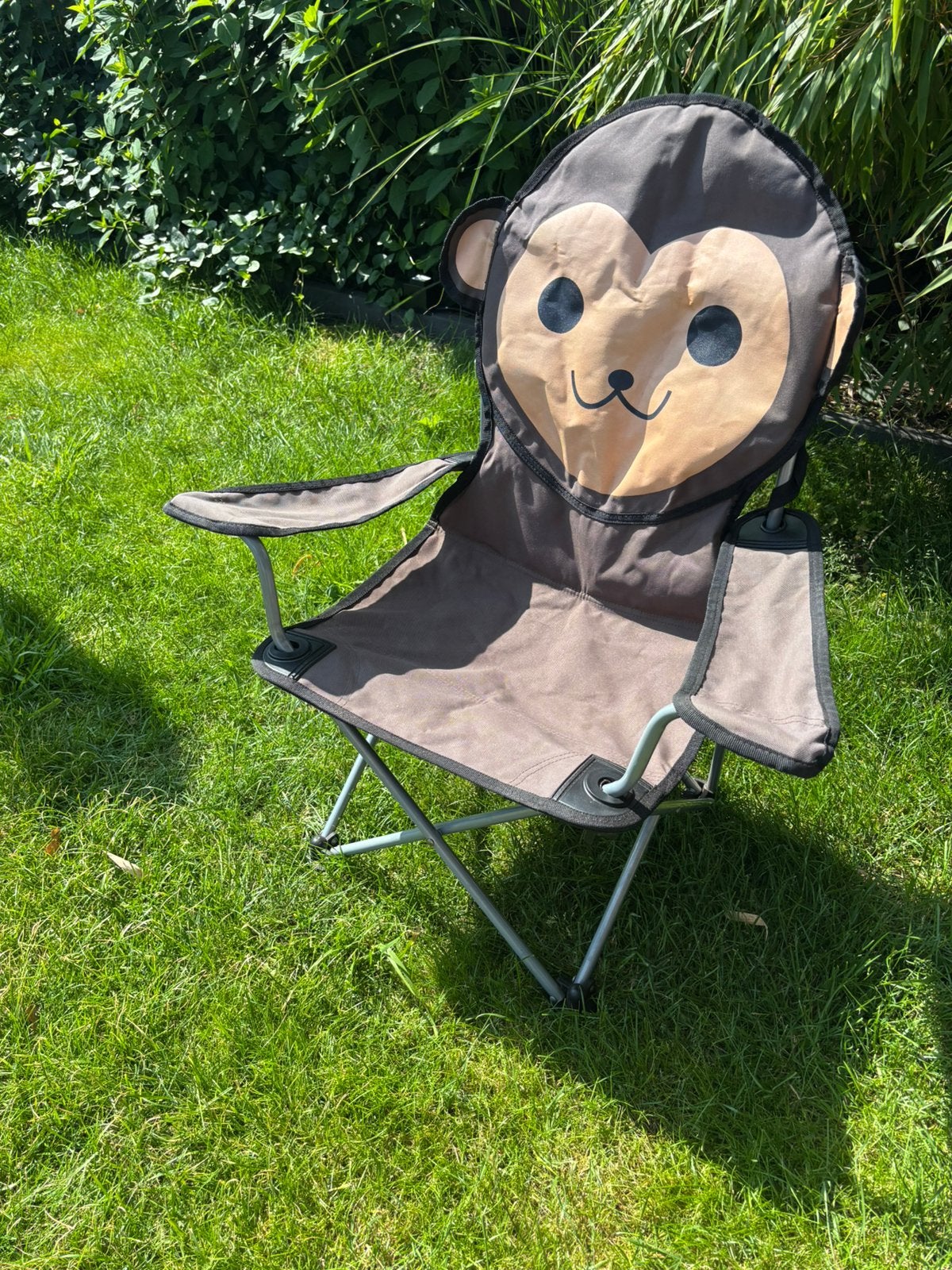 Kinder Camping Stoeltje aap inklapbaar, Ophalen, Gebruikt, Campingstoel