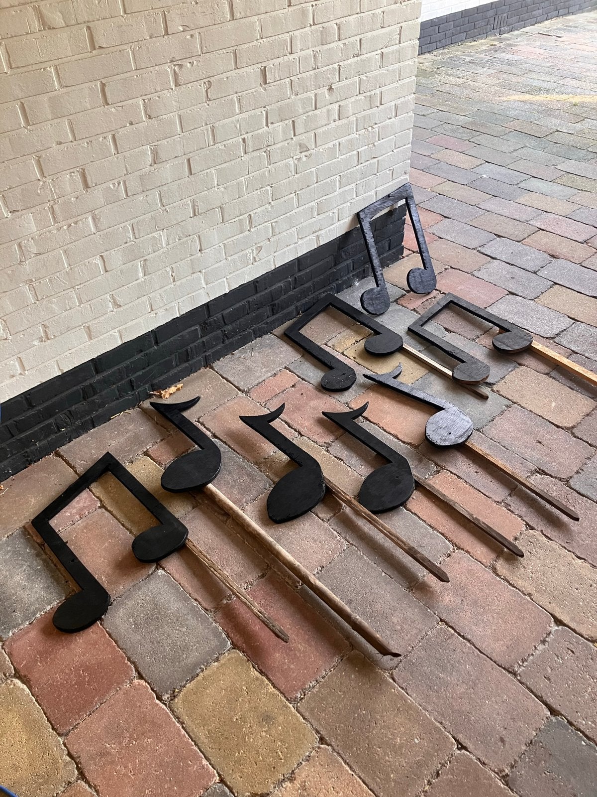 Muzieknoot Tuinstekers - Unieke Tuinversiering, Tuin en Terras, Ophalen, Gebruikt, Hout, Overige typen