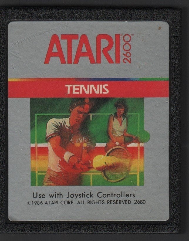 Atari 2600 Tennis - Klassiek Sportspel, Spelcomputers en Games, Games | Atari, Gebruikt, 2 spelers, Eén computer, Ophalen of Verzenden