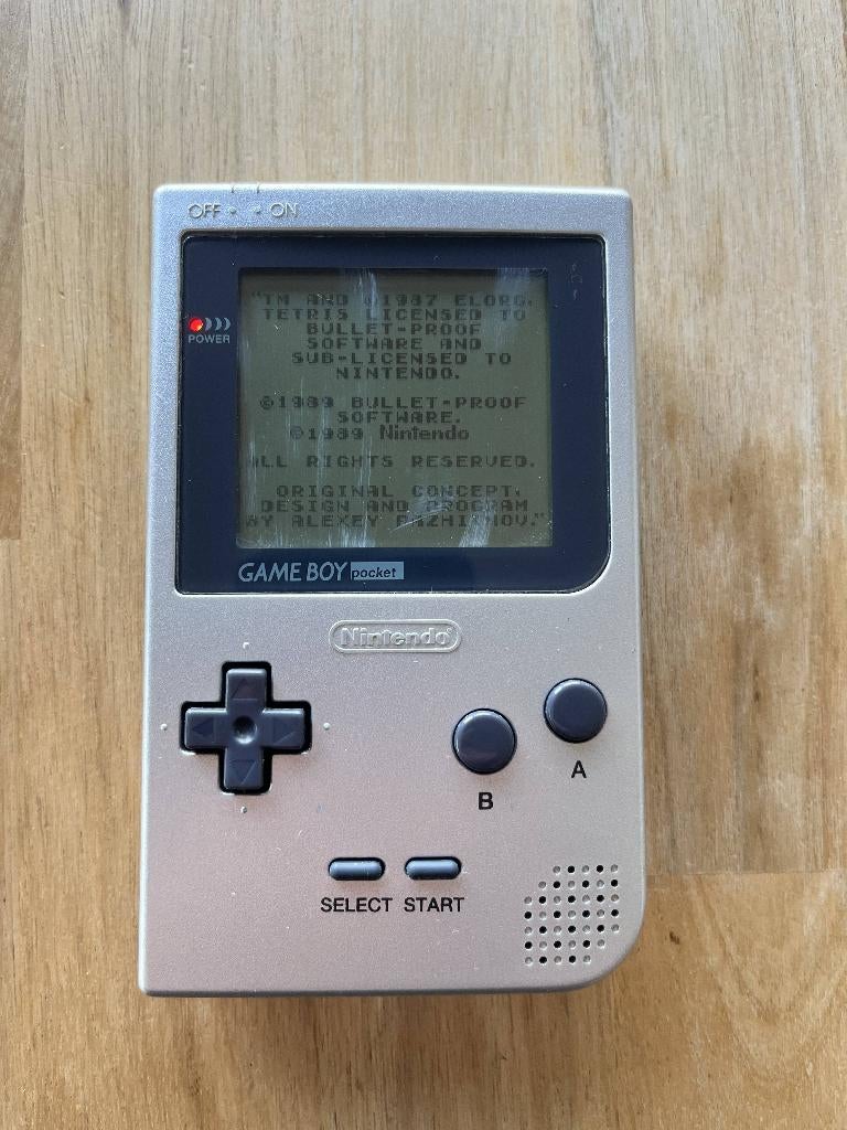 Game boy pocket zilver, Ophalen of Verzenden, Gebruikt, Game Boy Pocket
