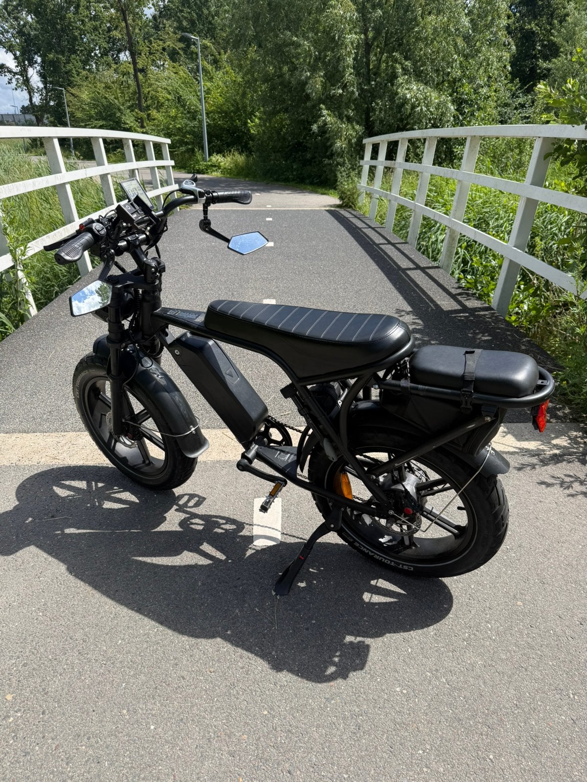 Fatbike ouxi v8 M5 scherm, Gebruikt, 59 cm of meer, 30 tot 50 km per accu, Ophalen
