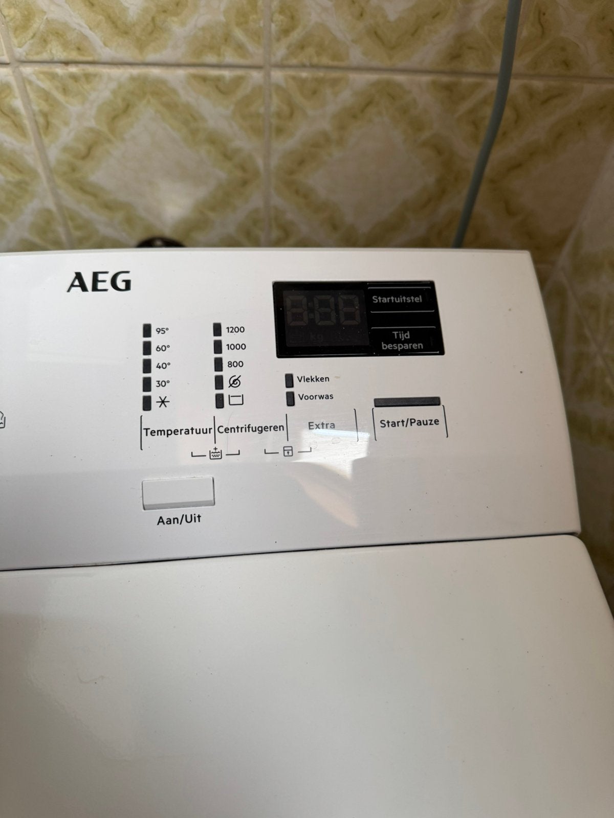 AEG wasmachine bovenlader, Witgoed en Apparatuur, Wasmachines, Ophalen, 4 tot 6 kg, Bovenlader, 85 tot 90 cm