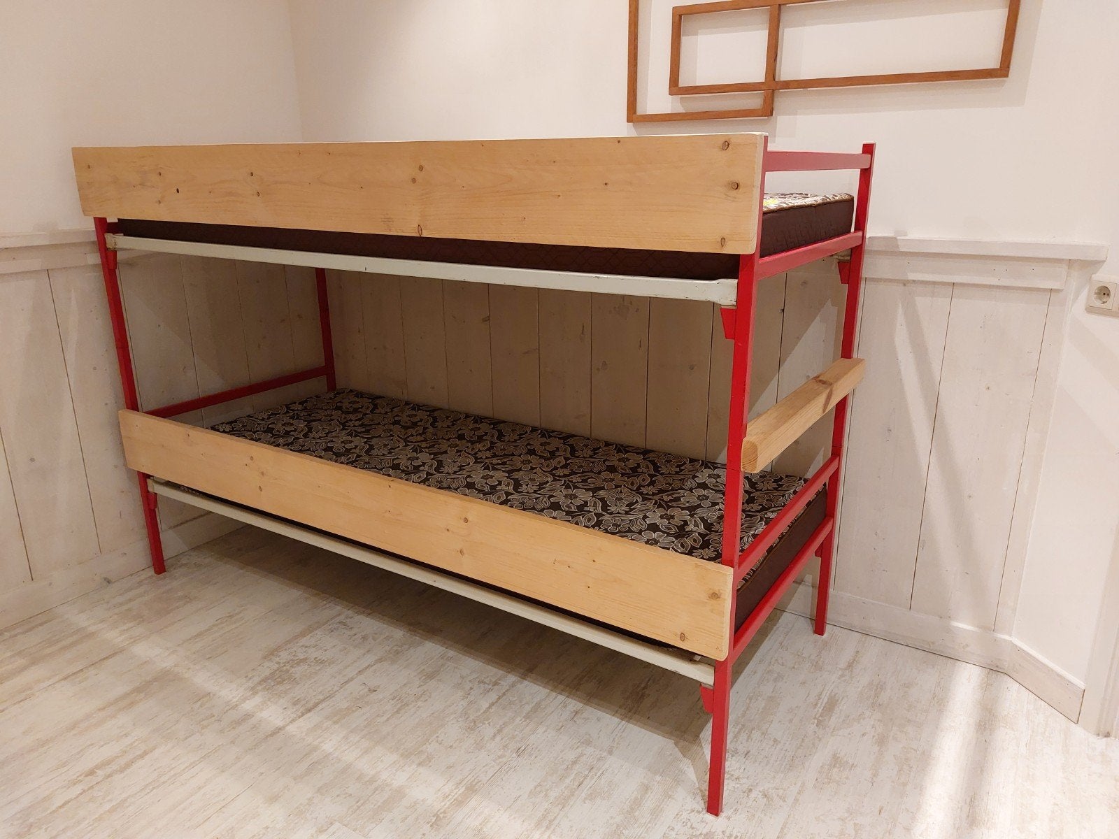 Stapelbed met 2 matrassen, Ophalen, Gebruikt, Tweepersoons, Minder dan 160 cm