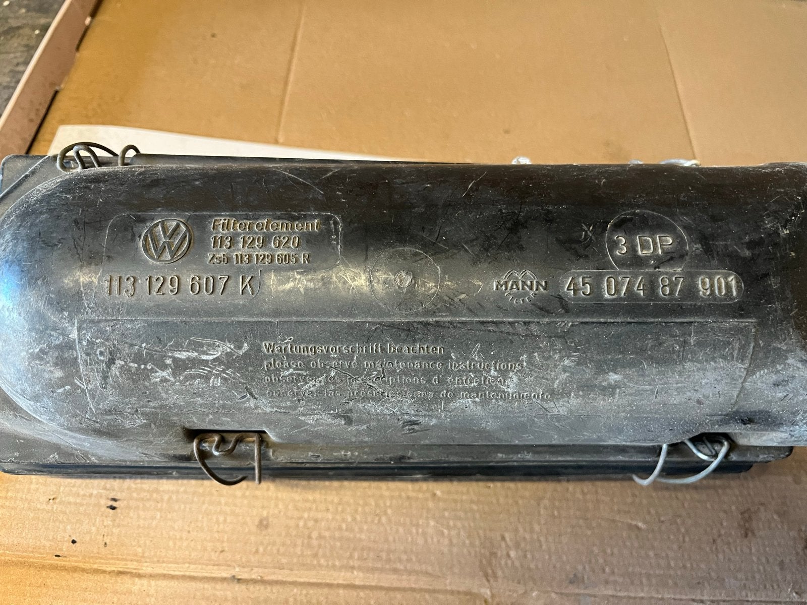 Luchtfilter box VW Kever - Origineel onderdeel, Auto-onderdelen, Motor en Toebehoren, Verzenden, Gebruikt, Volkswagen