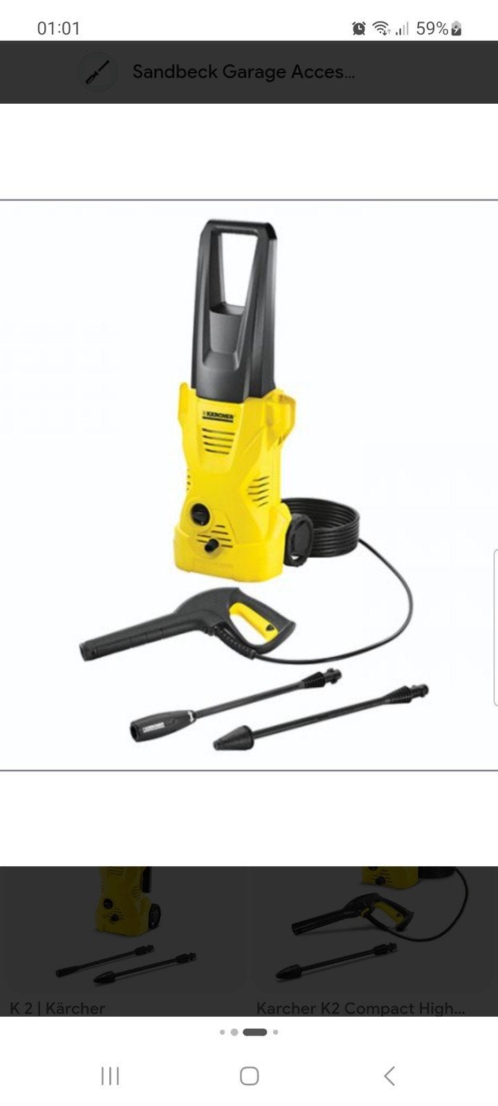 nieuwe karcher k2 hoge druk reiniger, Ophalen of Verzenden, Nieuw, Elektrisch