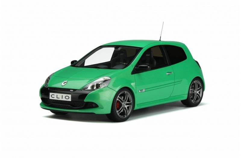 OttoMobile 1/18 Renault Clio 3 Ph2 RS groen OT900, Ophalen of Verzenden, Zo goed als nieuw, Auto, OttOMobile