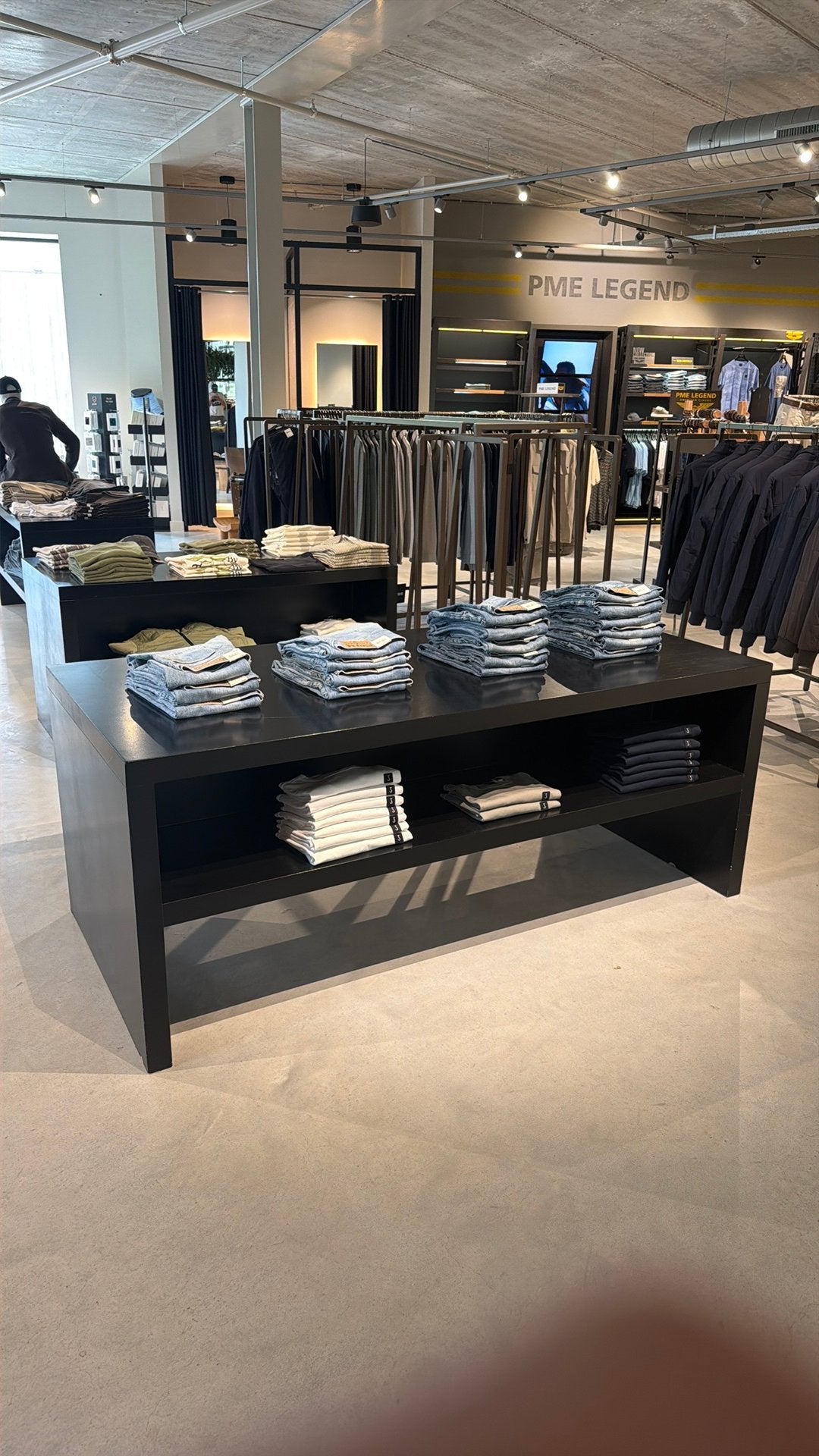 3x zwarte presentatietafel winkelinrichting – 200x90x80, Ophalen