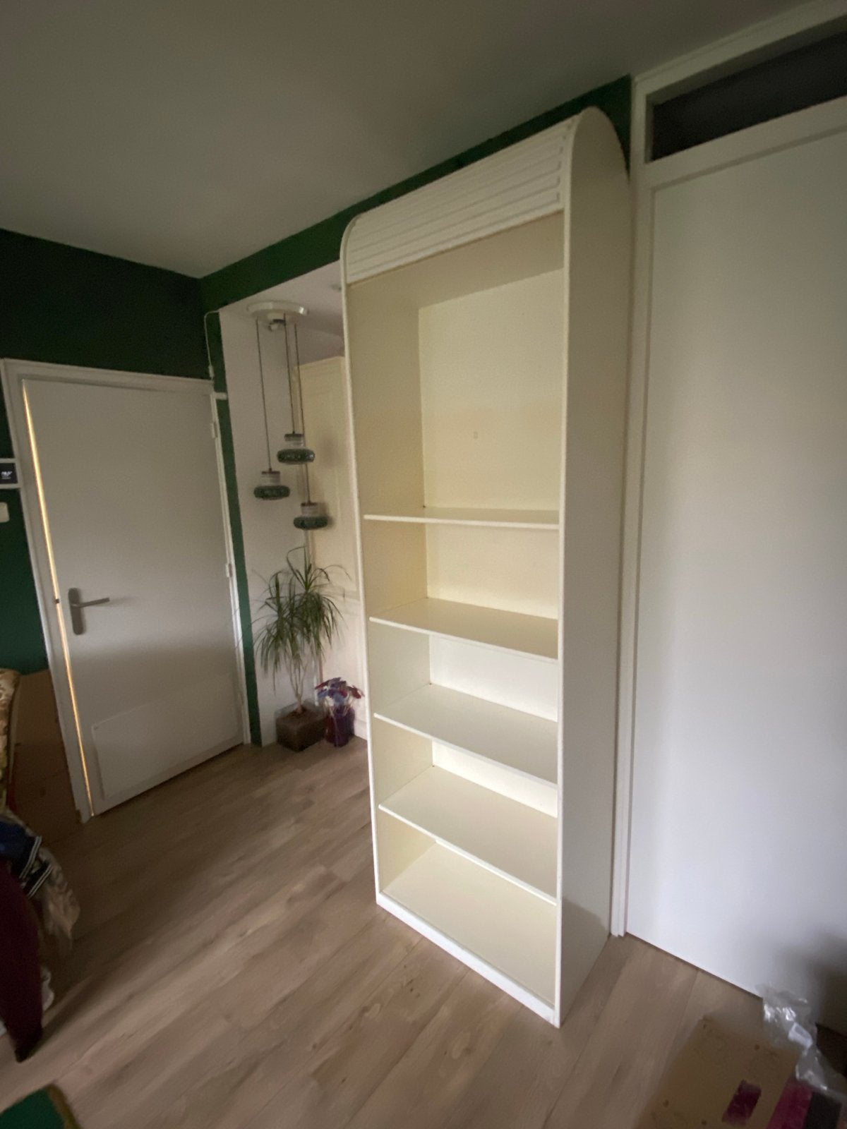 Hoge Pastoe Amsterdammer  kast met roldeur - Crème, Ophalen, Gebruikt, 200 cm of meer, 50 tot 100 cm