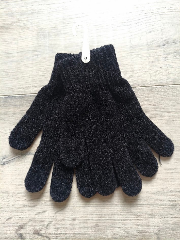 Nieuw zwarte chenille dames handschoenen, Zeeman, Nieuw, Ophalen of Verzenden, Maat 36 (S)