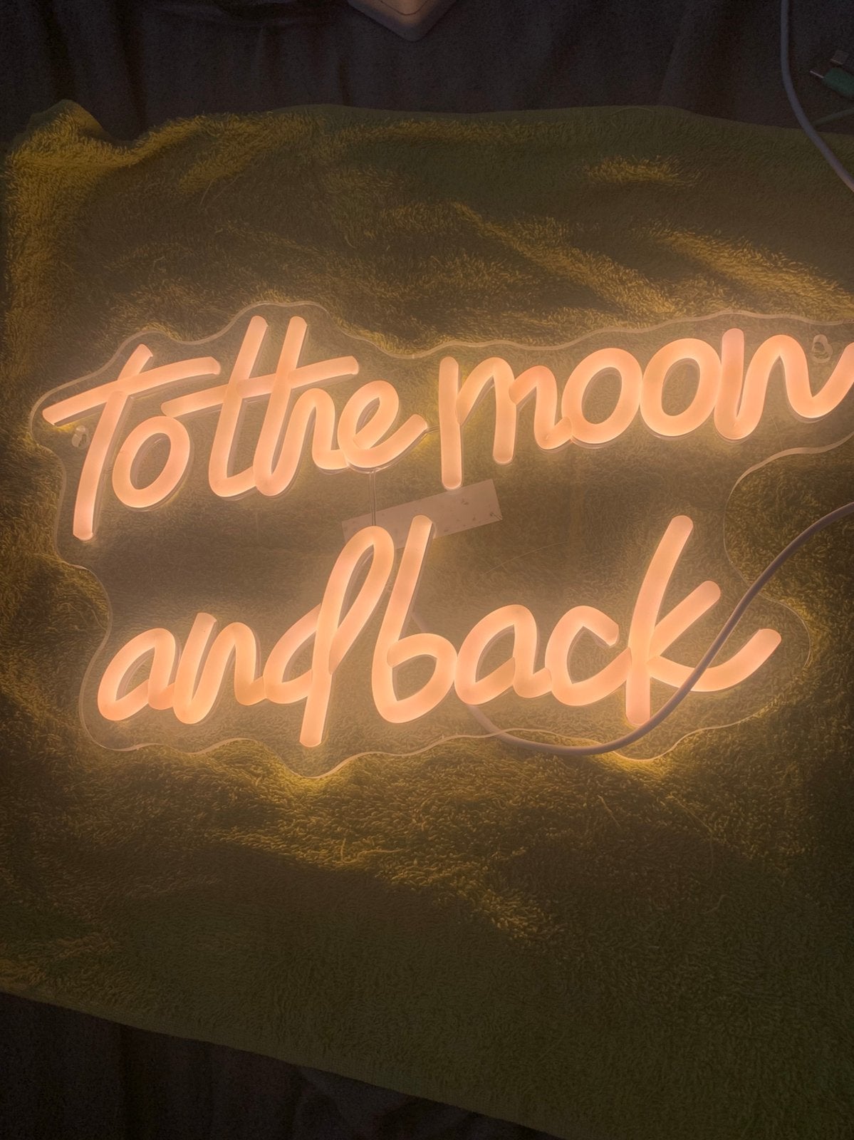 Dimbare neo  led lamp: to the moon and back,, Ophalen of Verzenden, Zo goed als nieuw