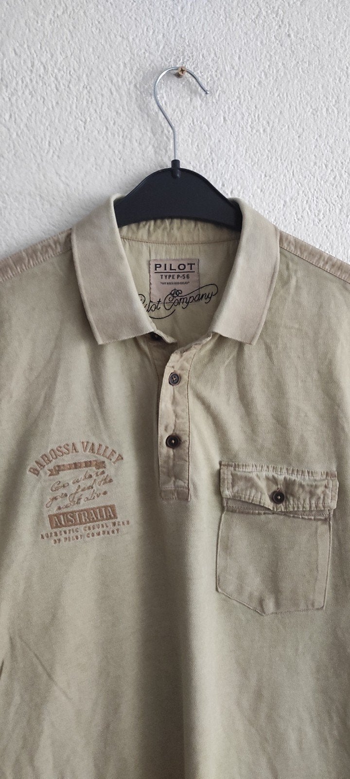Pilot Company Polo Shirt - Barossa Valley Maat XXL, Beige, Maat 56/58 (XL), Ophalen of Verzenden, Pilot Company