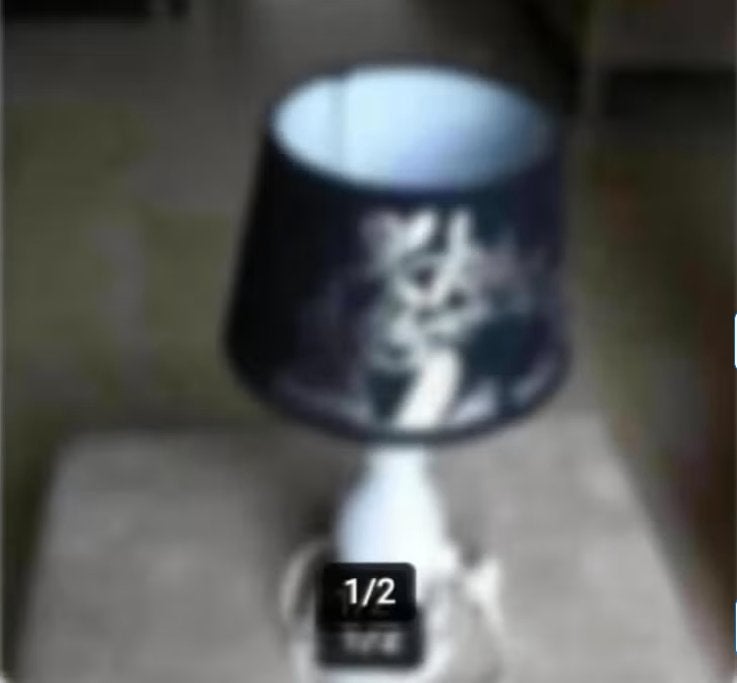 1 Moderne lamp stenen voet H 42 cm, Ophalen of Verzenden, Zo goed als nieuw