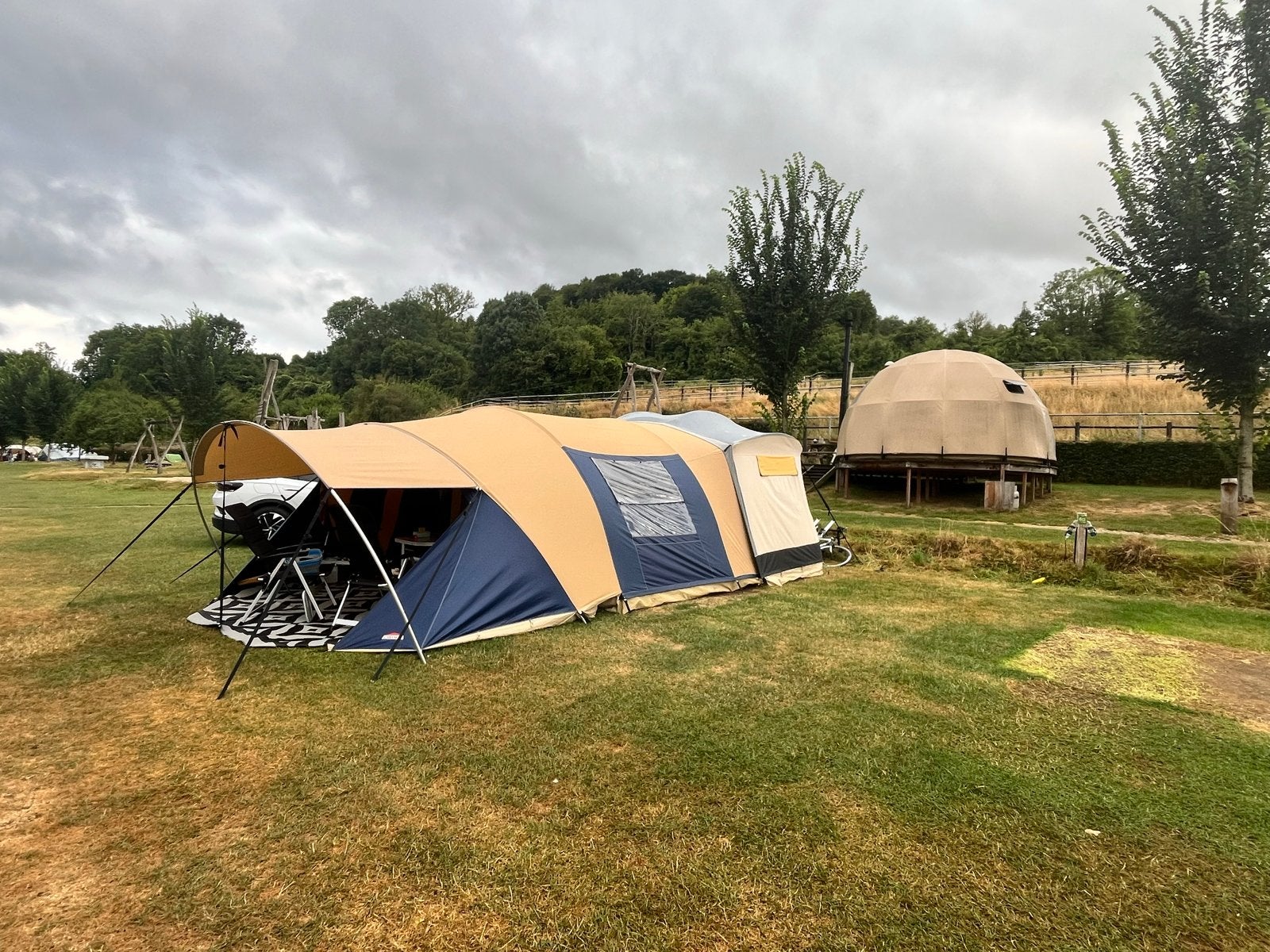 Cabanon vouwwagen Mercury met Stratos tent uit 2008, Ophalen, Meerkleurig, Cabanon, Aanwezig