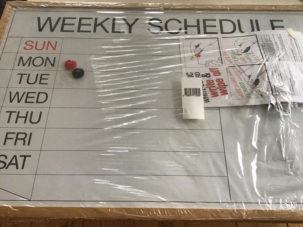 Week planner, Huis en Inrichting, Woonaccessoires | Memoborden, Ophalen, Nieuw, Magneetbord