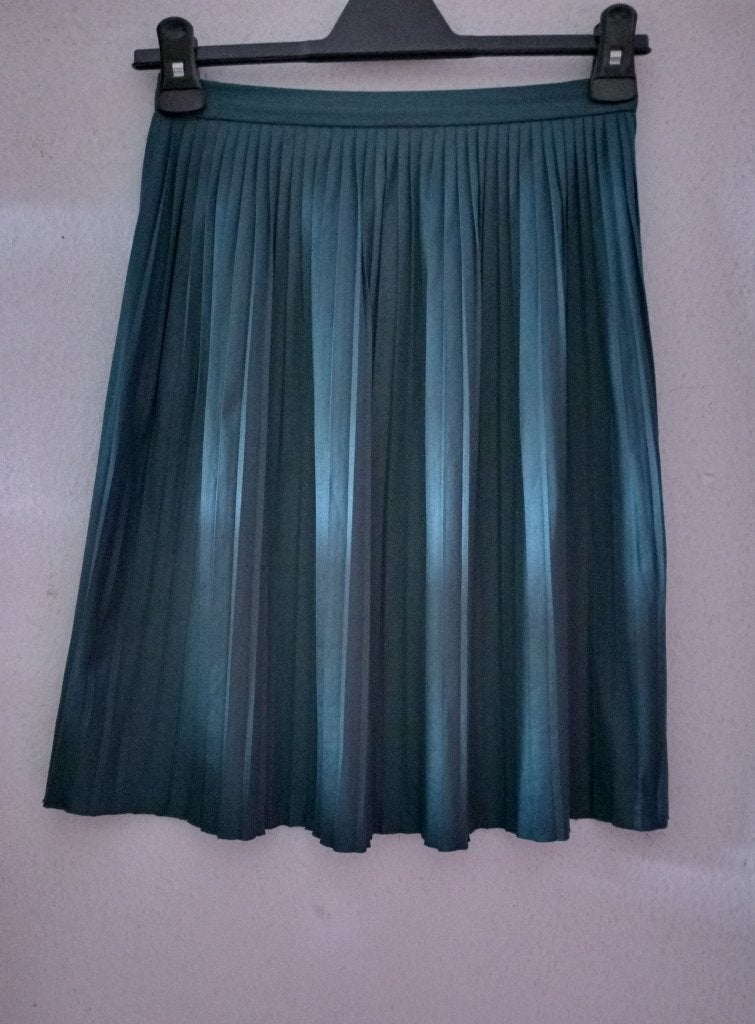 WeFashion We Fashion plissérok midi rok S M 36 38, Blauw, WE Fashion, Ophalen of Verzenden, Zo goed als nieuw