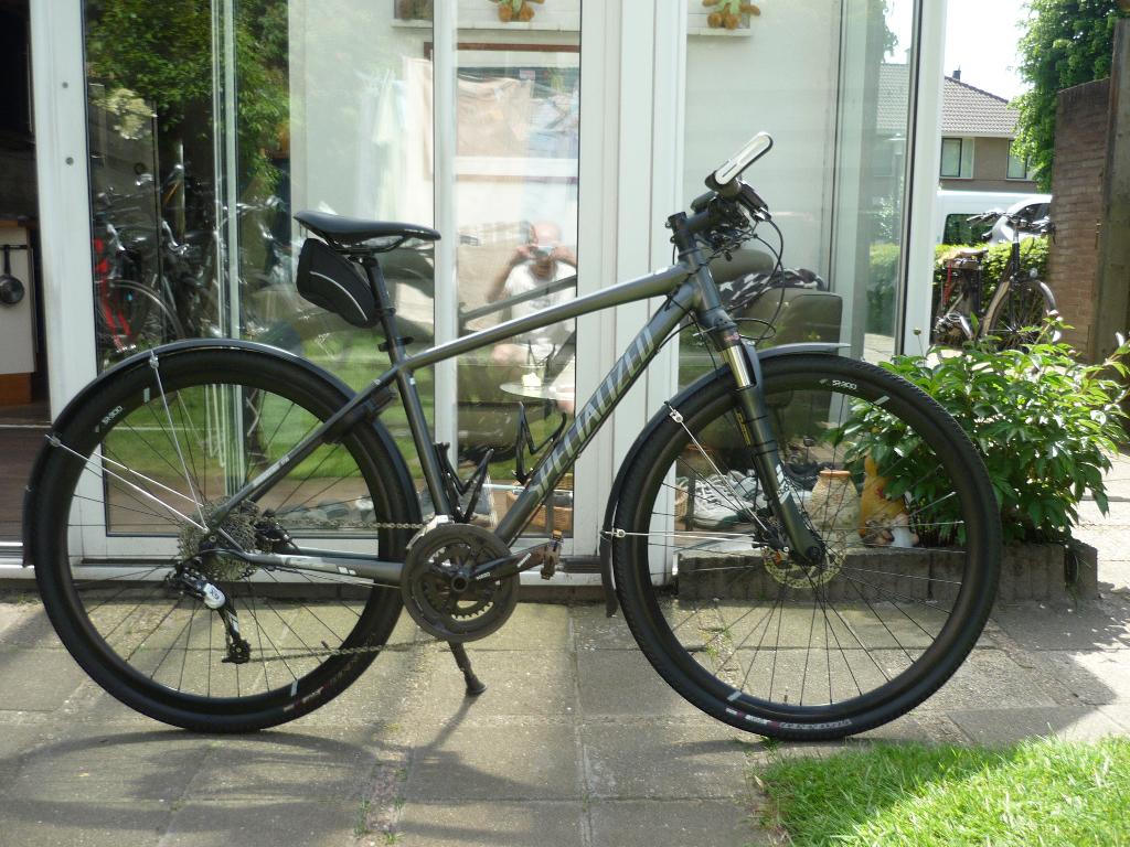 Specialized crosstrail hybride 45 cm sl met schijfremmen, 28 inch, Minder dan 49 cm, Zo goed als nieuw, Meer dan 20 versnellingen