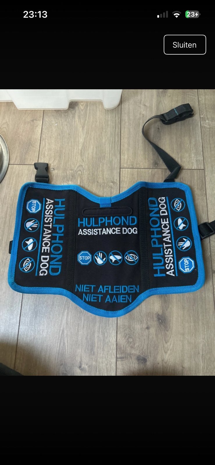 Hulphond - aasistance dog dekje, Dieren en Toebehoren, Ophalen of Verzenden